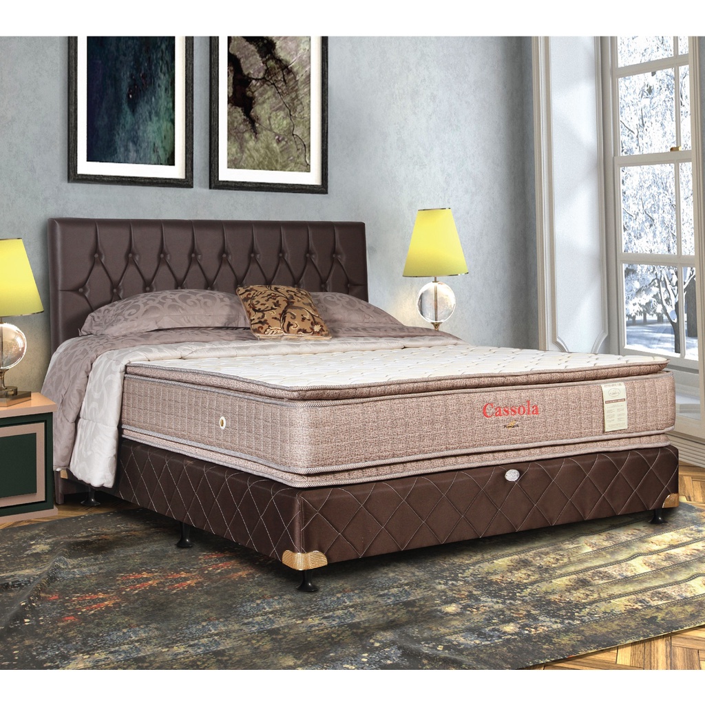 Springbed Floresta Cassola Double Pillow Top Komplit Set