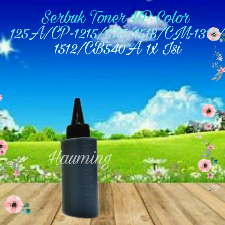 Serbuk Toner HP 125A CP1215 CP1515 CP1518 CM1312 CM1512 CP 1215 1515 1518 CB540A Black 1x Isi