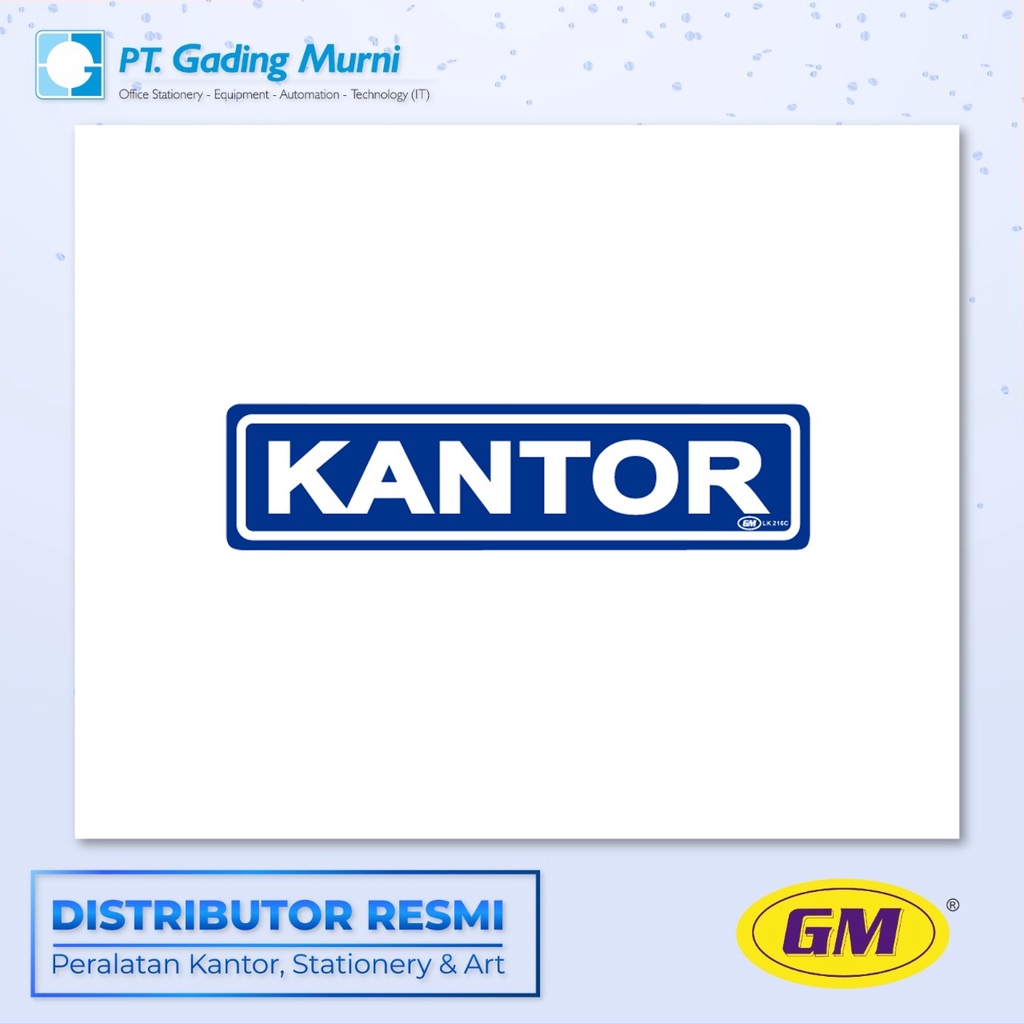 

GM LABEL KECIL LK 216 WARNA KANTOR