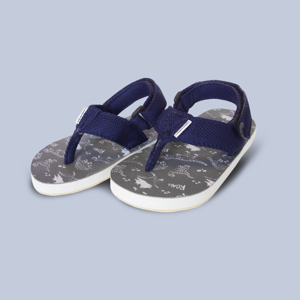 CANDYPOPS Sandal Jepit Anak Altin Dino Navy