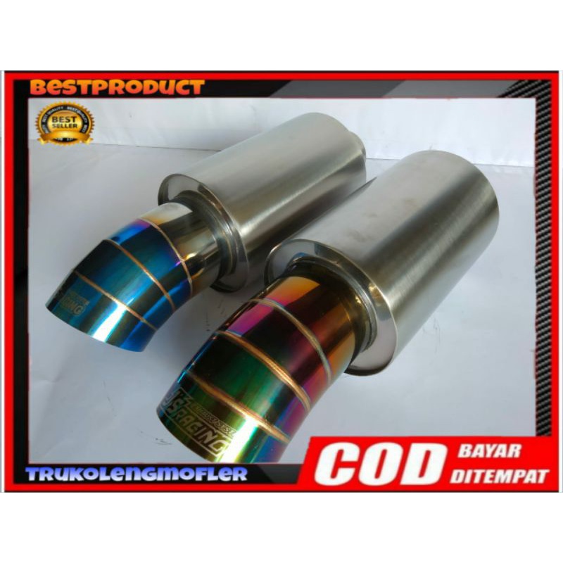 KNALPOT MOBIL JS RACING UNTUK MOBIL JAZZ/YARIS/AGYA/AYLA/DATSUN DAN ALL MOBIL/ASESORIS MOBIL MURAH