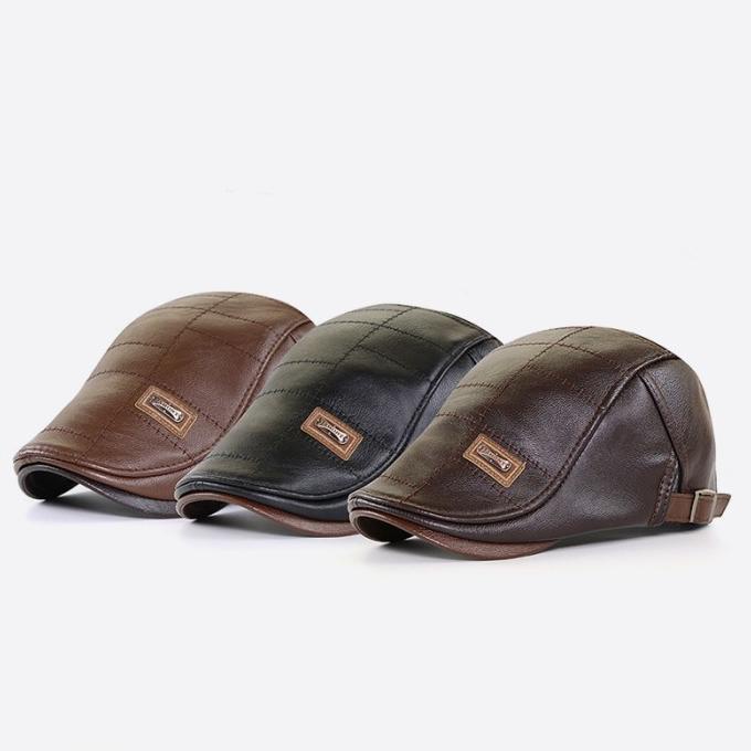Topi Pet Kulit Pria Topi Model Copet Jamont TK09 tirt96 dijamin