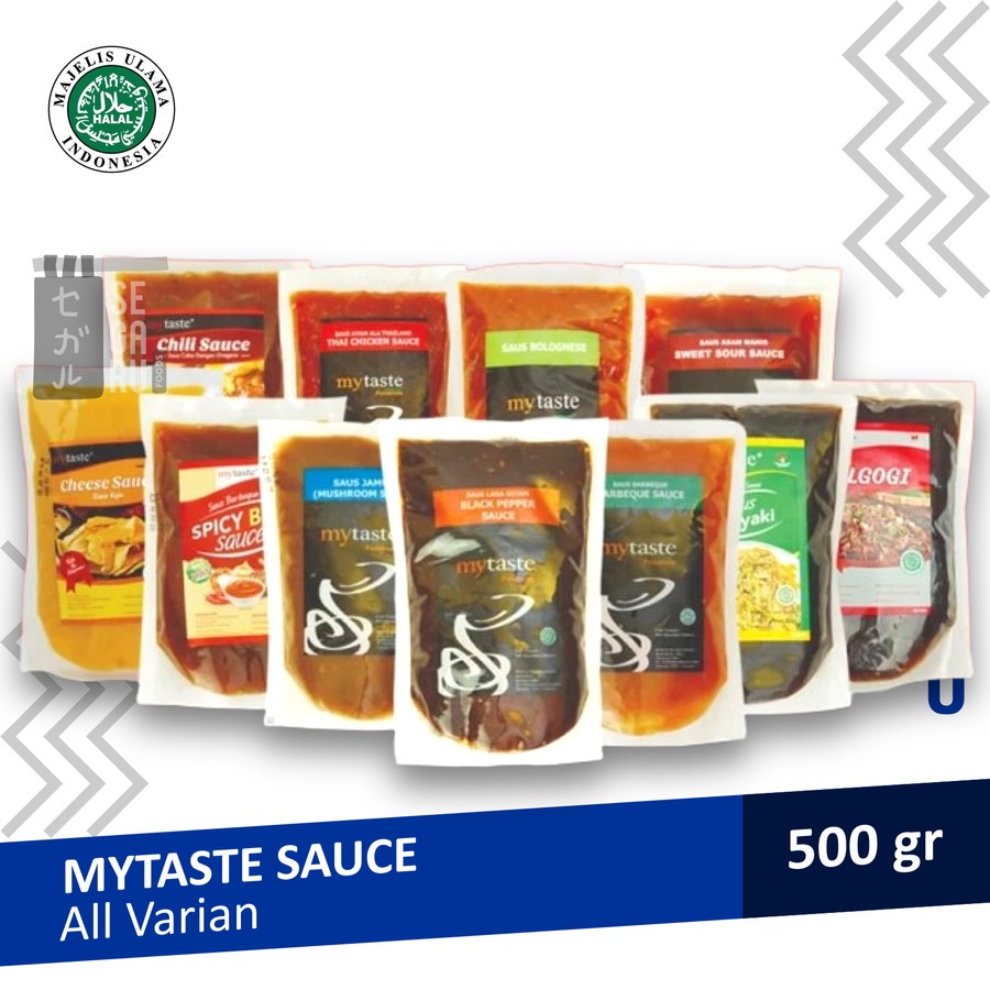 MyTaste Saus Teriyaki Bulgogi Barbeque Jamur Cheese Sauce Halal 500gr