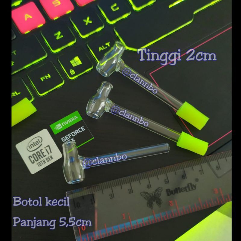 Ready Full Set 3 Item Kaca Tipe Botol Kecil Toko Accesories Bong