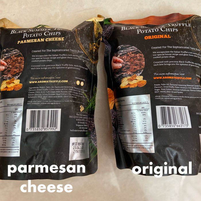 

Black Summer Truffle Keripik Kentang Pamesan Cheese Original - parmesan cheese