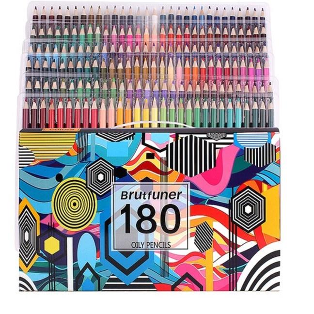

Promo Ekonomis Brutfuner Pensil Warna 160 / 180 Colors Oil Pencil / Artist Pencils Set Mix media