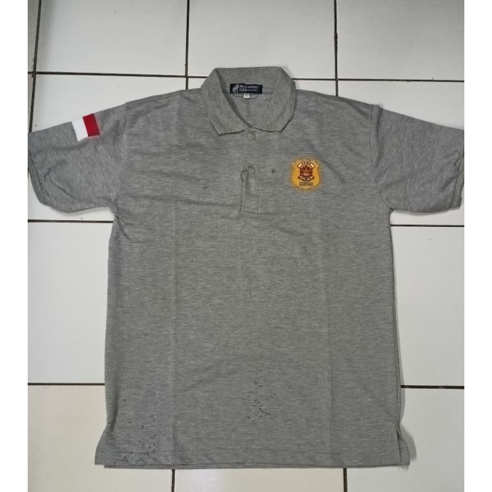 kaos polo katun PPNS bordir/kaos kerah katun ppns bordir