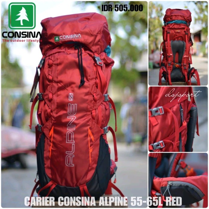 mega sale         tas gunung carrier consina alpine 55 liter tas keril backpack
