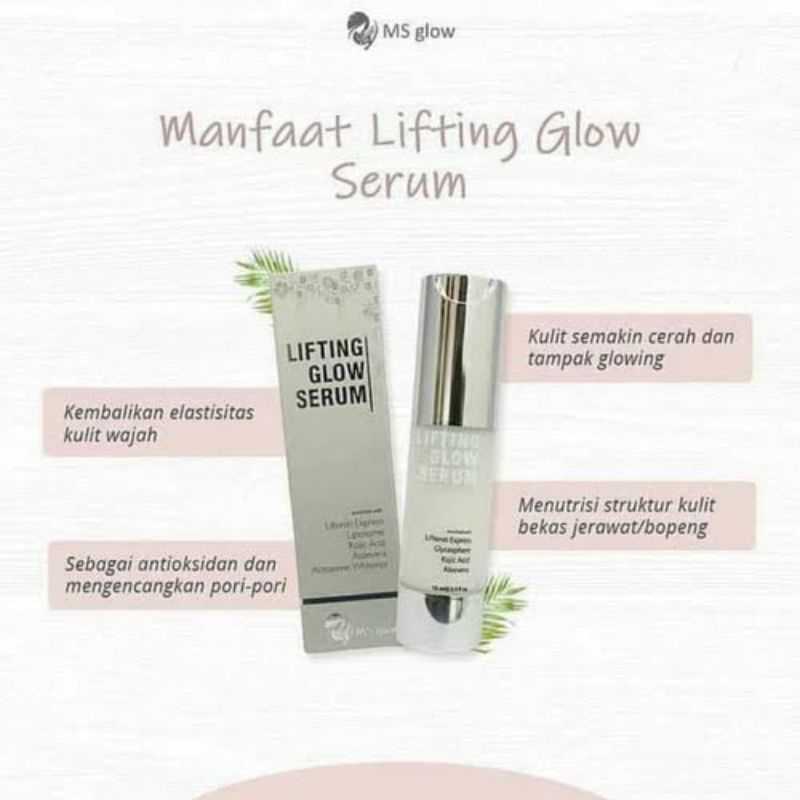 Ms glow lifting glow serum free gift