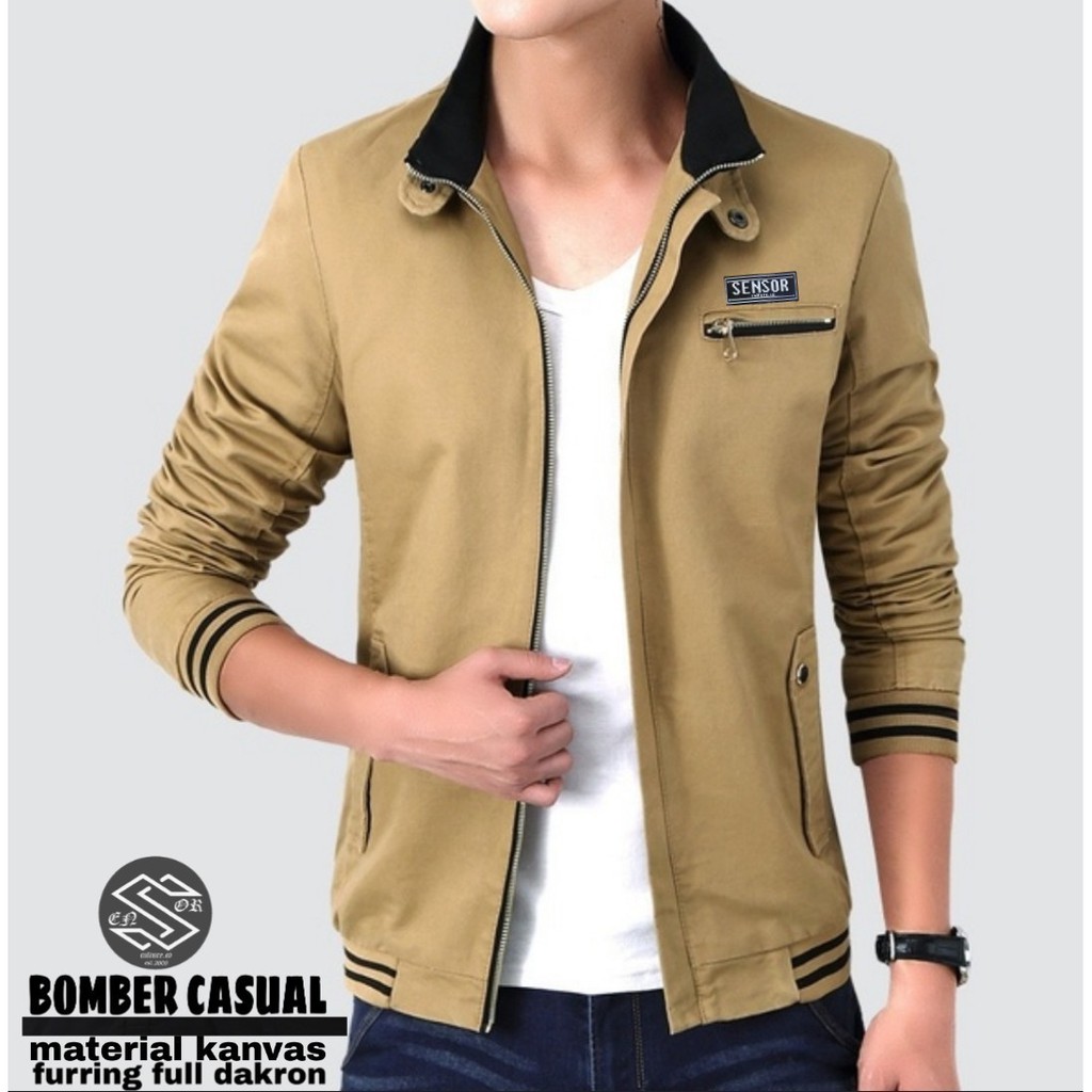 JAKET BOMBER CASUAL ALA KOREA