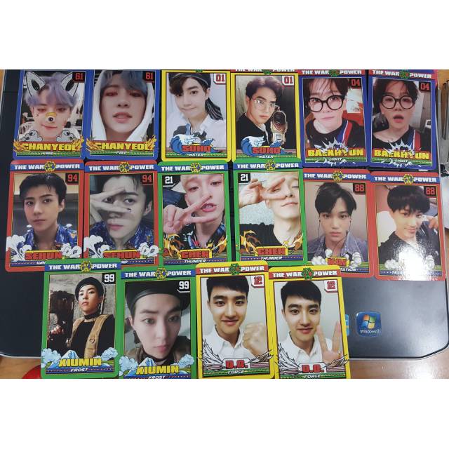 Exo power official photocard ready stock