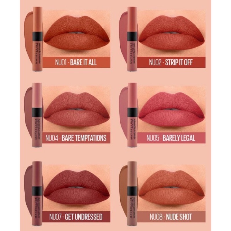 MAYBELLINE COLOR SENSATIONAL LIQUID MATTE LIPSTICK