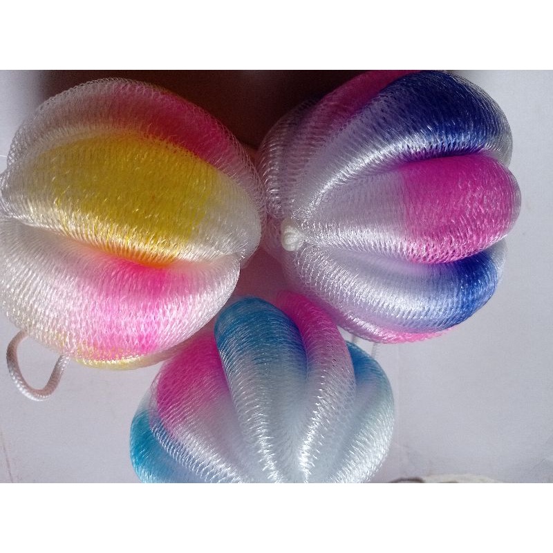 Spons Labu Warna Warni /spons mandi murah besar/Shower Puff
