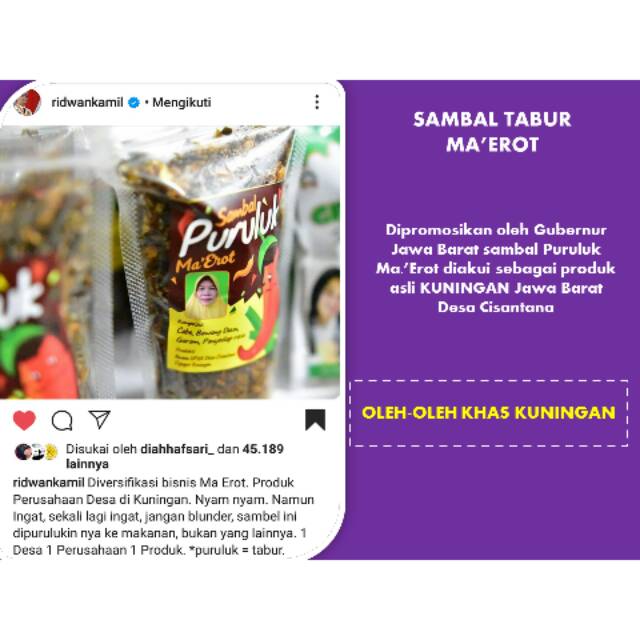 

Sambal Kering Puruluk Daun Bawang Pounch 100g