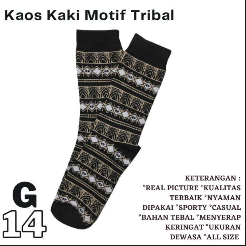 G14 Grosir Kaos Kaki Motif Tribal Skate bisa COD Bandung