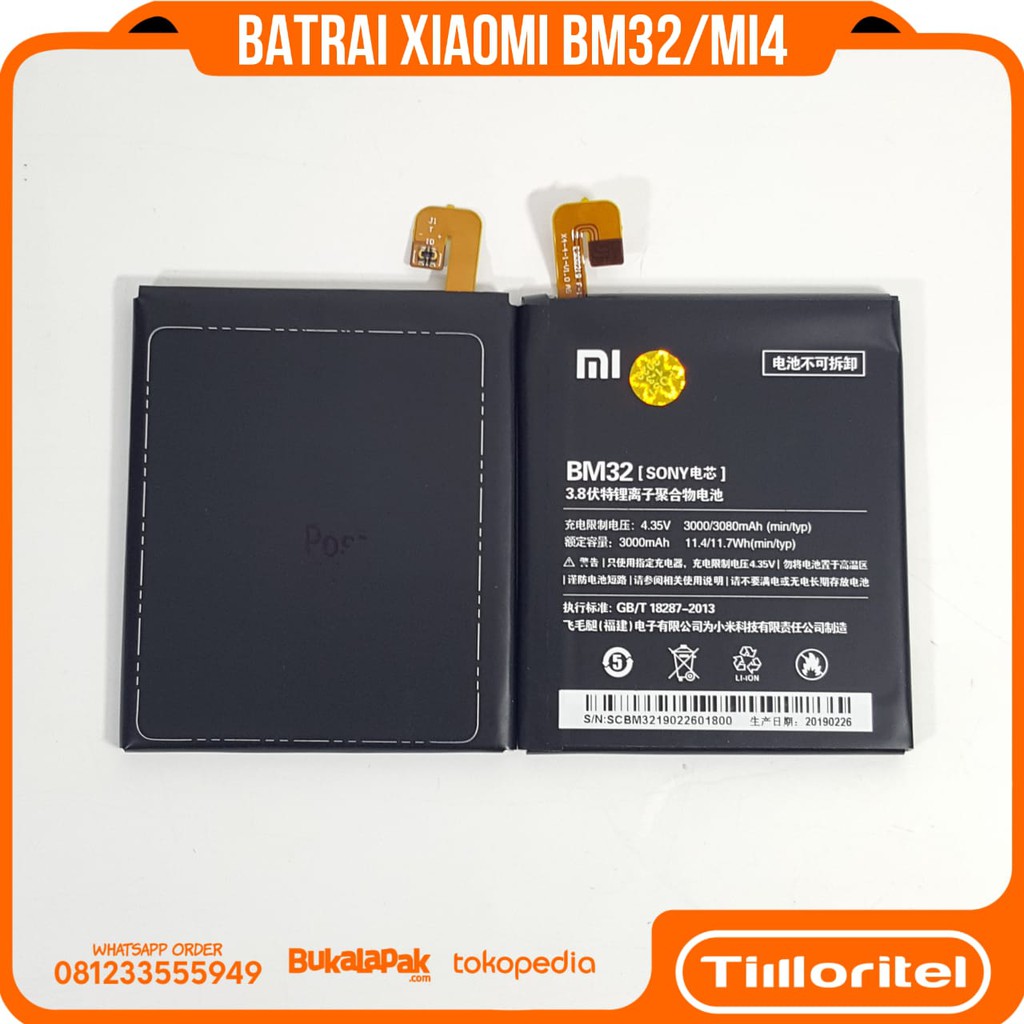 BATRAI XIAOMI BM32/XIAMO MI4 ORI