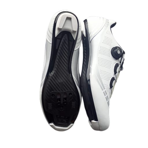 SPEED Sepatu Cleat sepeda Roadbike Road Bike model LOOK SPD - PUTIH DOFF