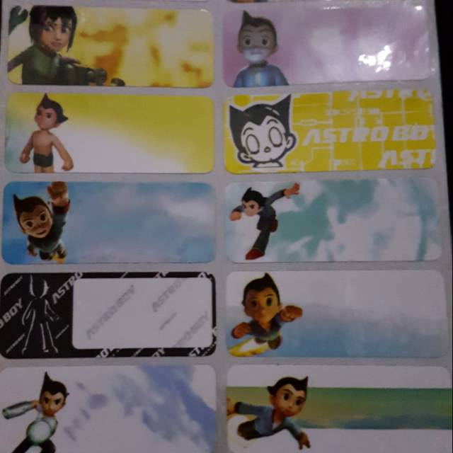 

Label nama ASTRO BOY anti air sticker waterproof