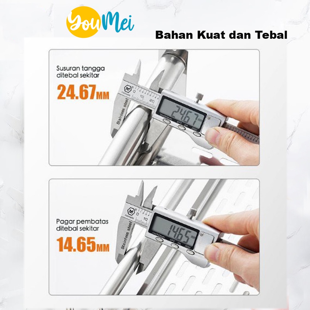 Rak kamar mandi / Rak toilet tanpa harus melubangi dinding kamar mandi / Rak stainless Tempat handuk serbaguna  1 – 2 Tingkat  - 1019