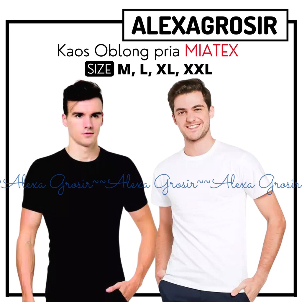 kaos oblong pria / kaos dalam pria premium miatex - ALEXAGROSIR