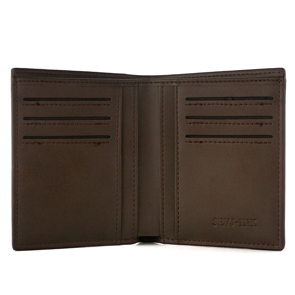 TOKOKOE - Dompet Pria model Korea Dompet Lipat model Slim bahan Kulit Original - SEVJ-INK SVJ model