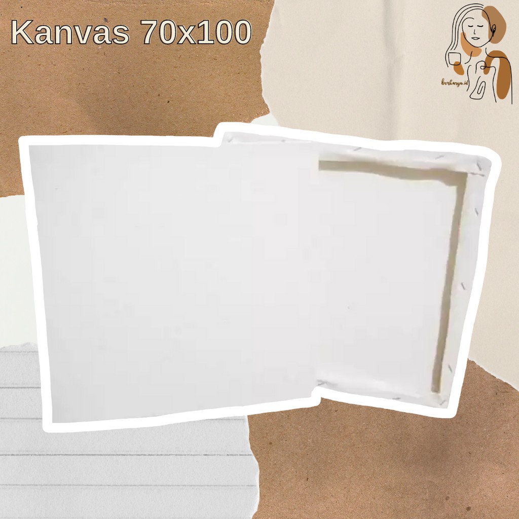 

Kanvas Lukis/ Canvas Board ukuran (70 x 100 cm)