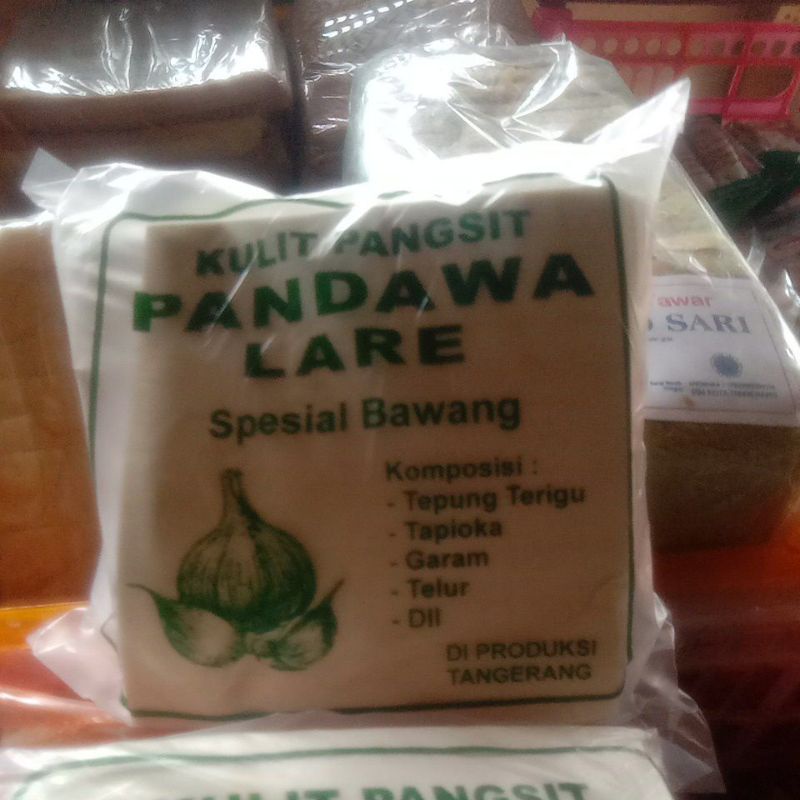 

kulit pangsit pandawa sepsial rasa bawang