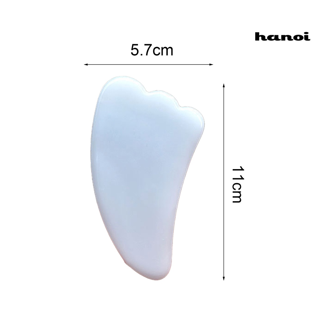 HQTM_Guasha Supplies Multiple Shapes Promote Blood Circulation White Faux Jade Massage Board Tools for Skin