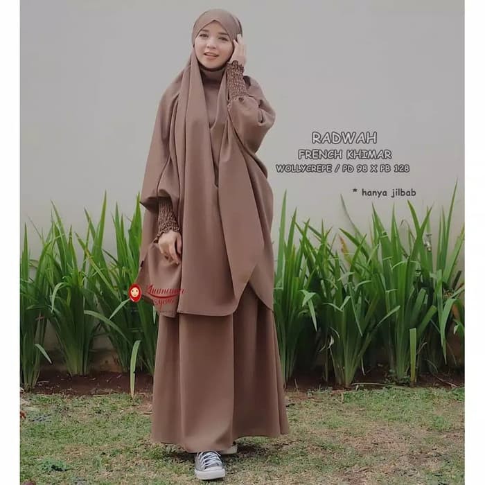 Langsung Order Hijab Jilbab Instan Jumbo Khimar French Radwah Cadar Syari Terbaru Murah
