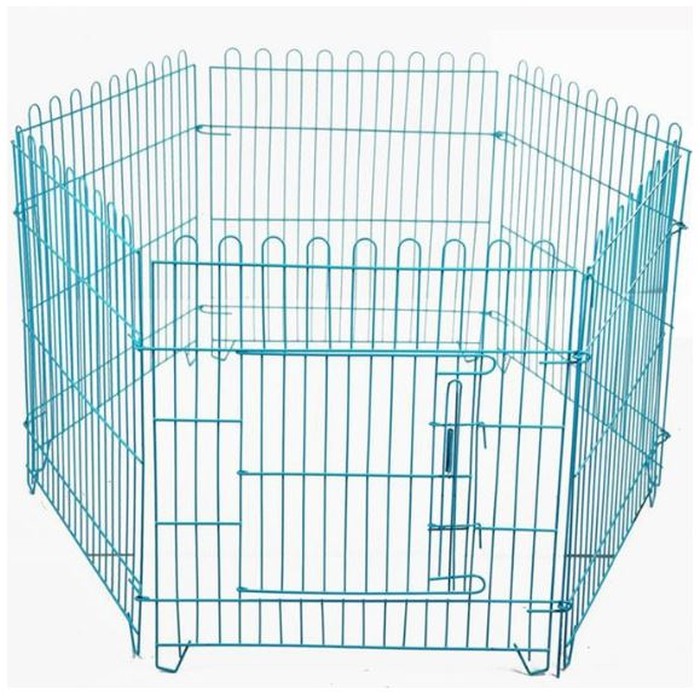 Kandang Kucing kelinci anjing Pagar besi murah (Kode : Medium-SET)-2