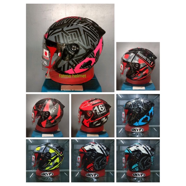HELM KYT GALAXY R MOTIF visor flate