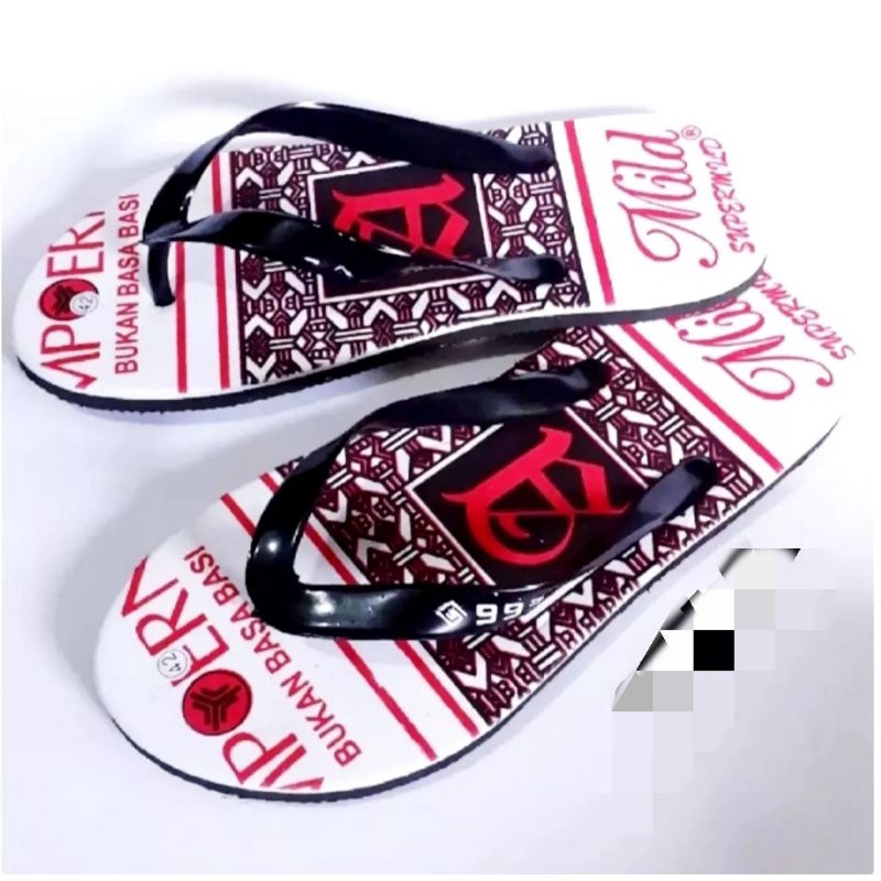 Sandal Jepit Pria Murah Motif Sampoerna Mild