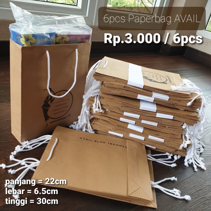 

PROMO 6pcs PAPERBAG AVAIL