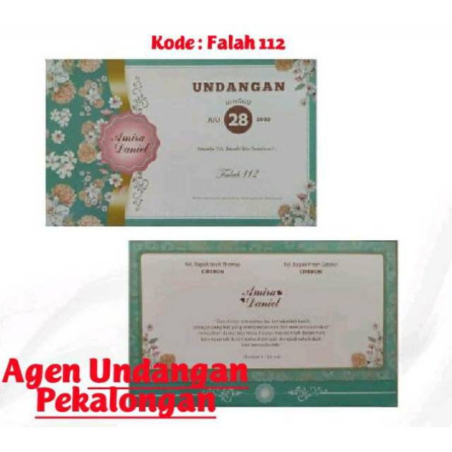 Blangko Undanga Terbaru Seri Falah 112 Harga Murah