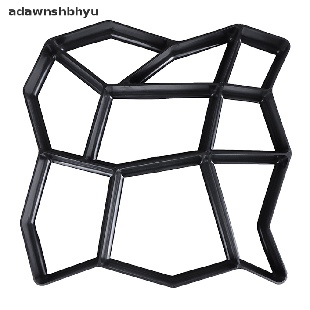 Cetakan Pembuat Path adawnshbhyu Reusable Concrete Cement Stone Design Paver Walk Mould Reusable