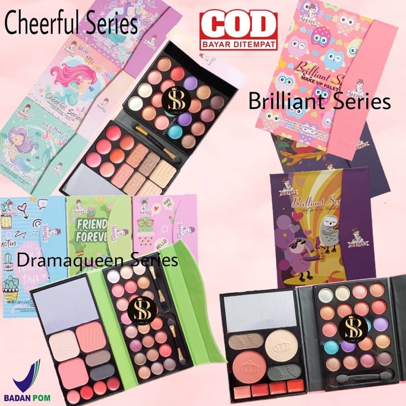 SHERBY MAKEUP PALETTE- EYESHADOW BUKU BPOM