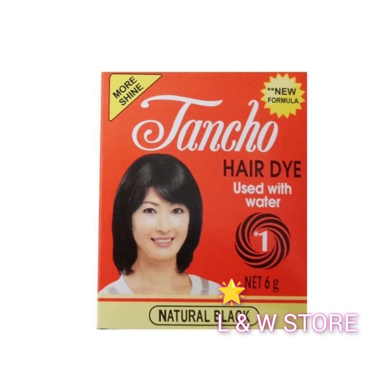 Tancho Hair Dye Hitam Alami/Tancho Semir Rambut Black