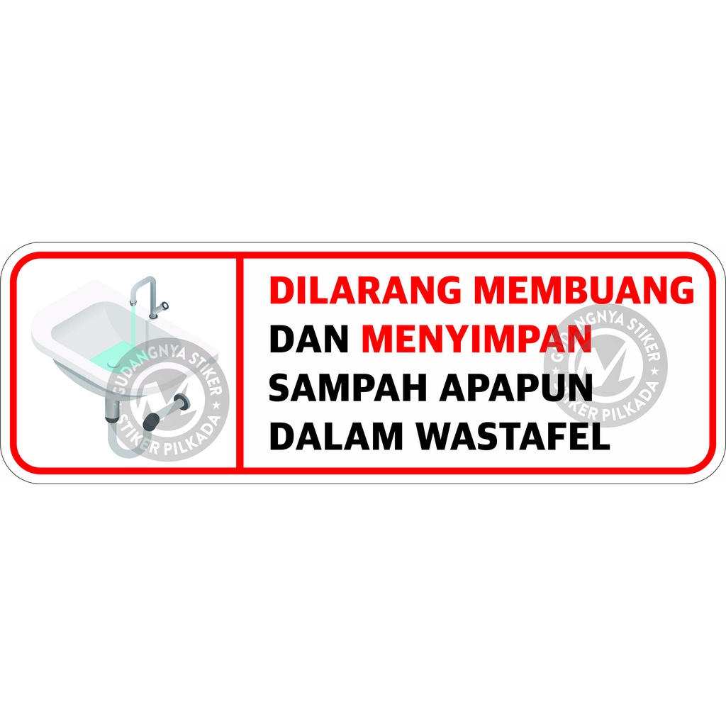 STIKER VINYL SAMPAH WASTAFEL