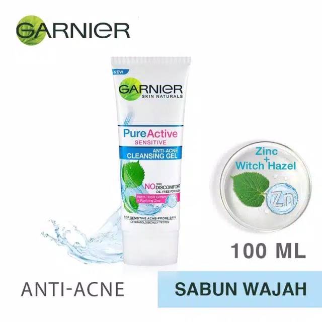 GARNIER PURE ACTIVE ANTI ACNE CLEANSING GEL 100ML