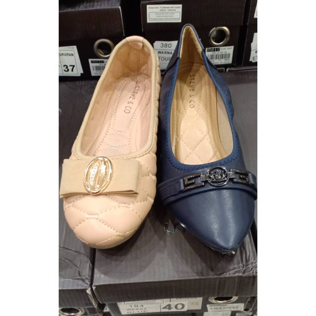 Sepatu flat shoes ori steve&co branded murah