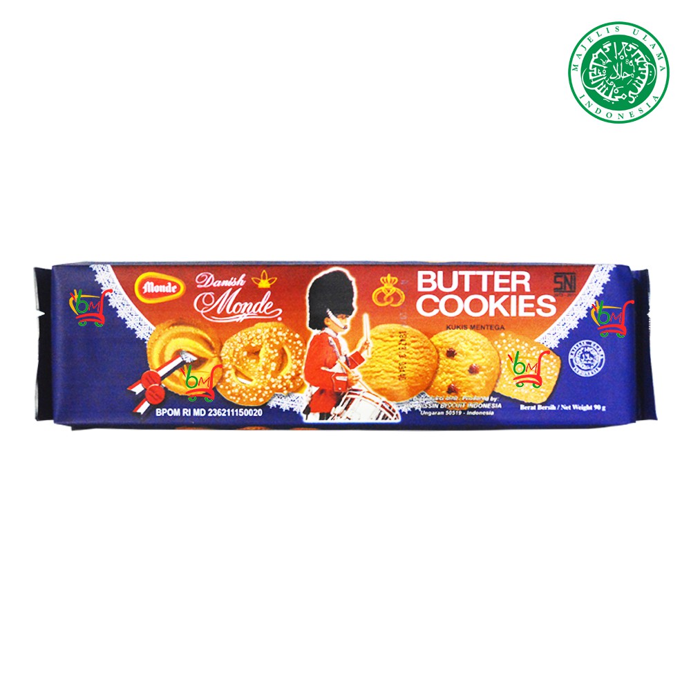 Jual Danish Monde Butter Cookies Netto 90gr Shopee Indonesia