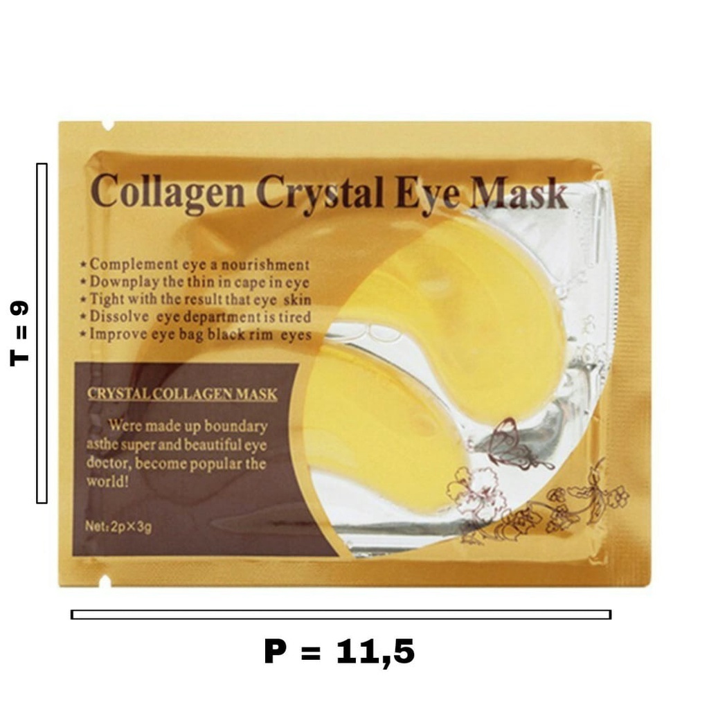 MASKER MATA GOLD EYE MASK CRYSTAL COLLAGEN  [SWEETSPACE]