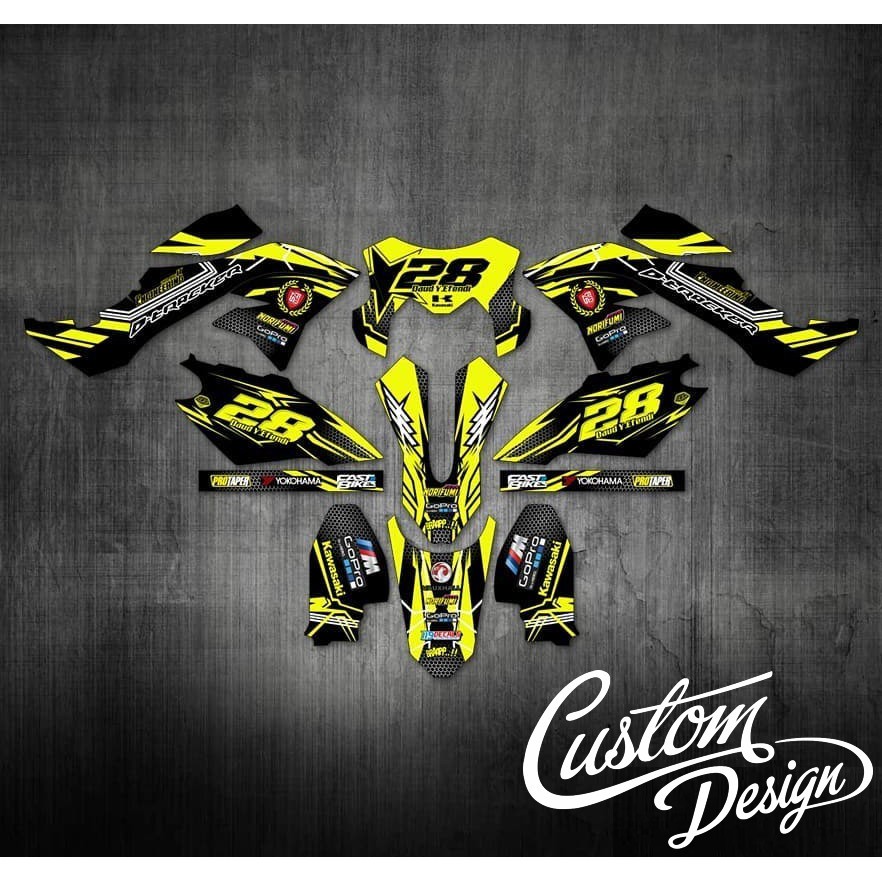 DECAL KLX/BF/DTX/GORDON CUSTOM