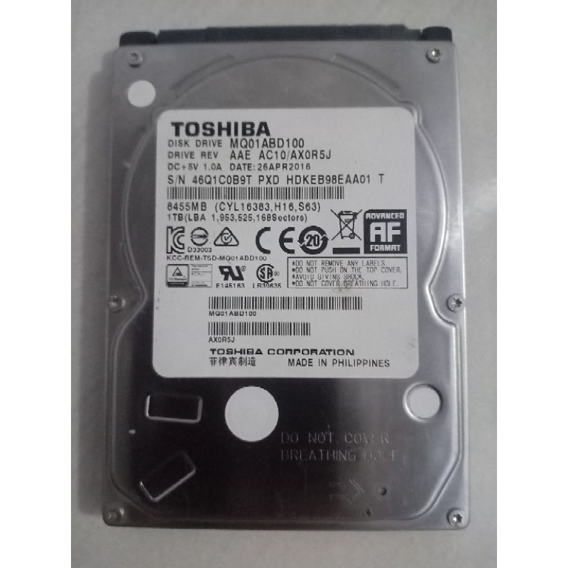 Hardisk 2 tb dan 1 tb laptop sata 2.5 inch