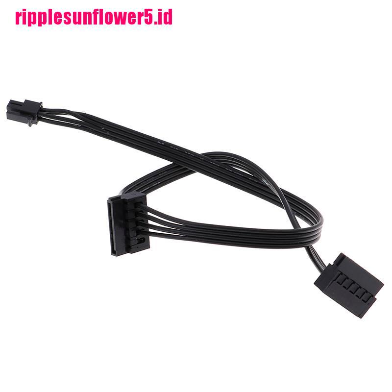 1pc Kabel power supply mini 4 Pin to 2 Sata SSD 45CM Untuk lenovo M410 M610