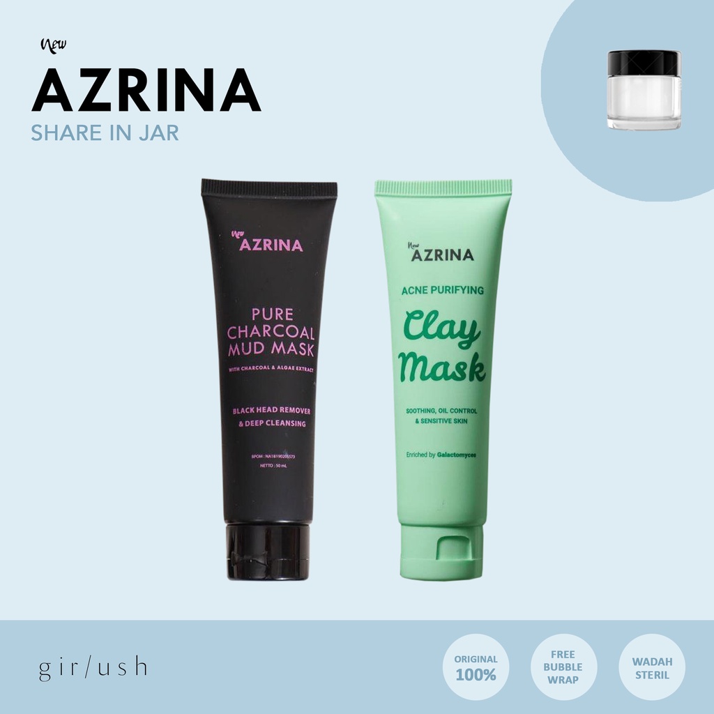 (SHARE) Azrina Acne Purifying Clay Mask Pure Charcoal Mud Mask