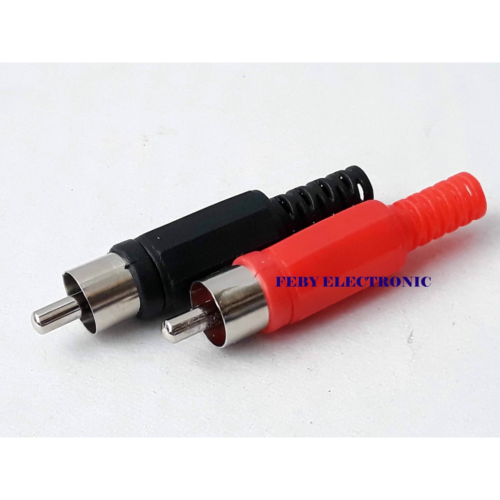 Jack RCA Plastik (Sepasang) Jek RCA