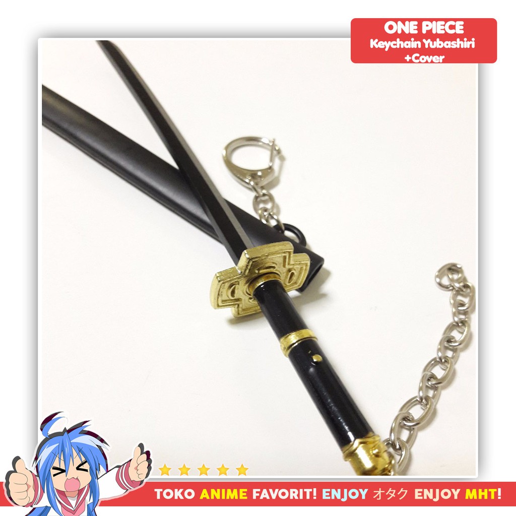 Gantungan Kunci Anime Keychain One Piece Pedang Roronoa Zoro Yubashiri