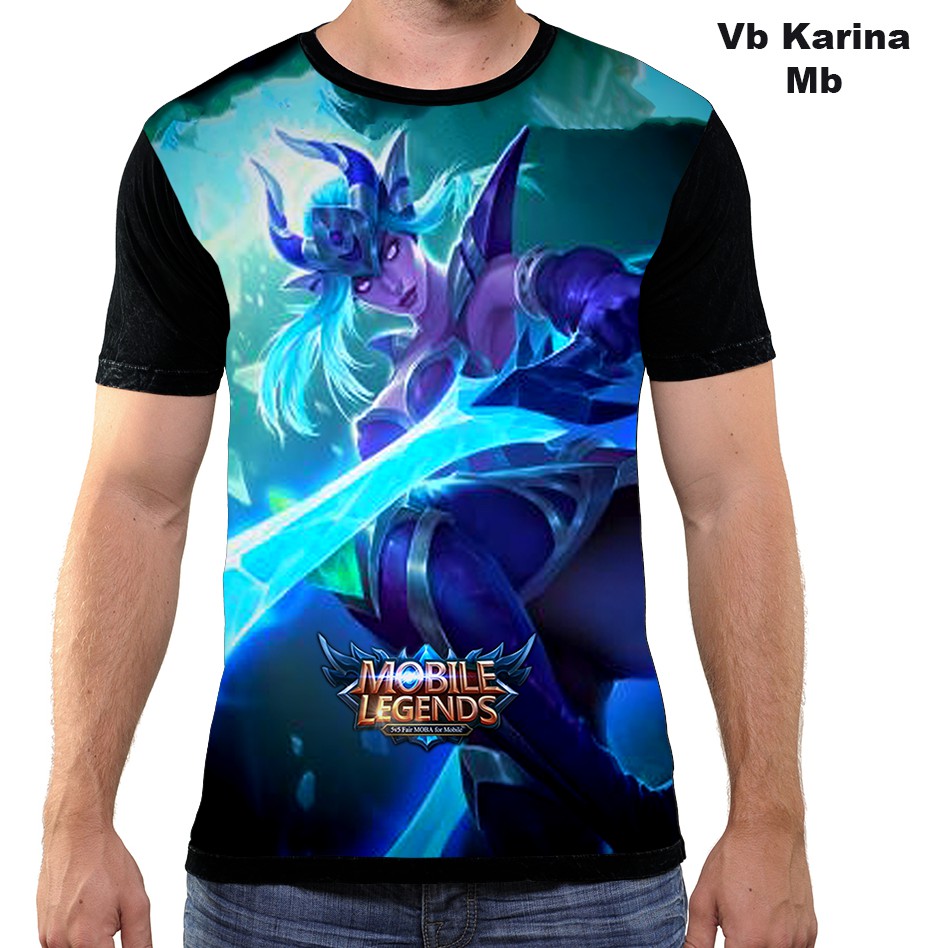 Kaos 3d Fullprint Mobile legends Karina skin Terlaris