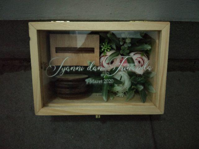 Wooden Ring Box / Kotak Cincin Kayu - Perhiasan